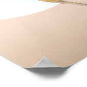 Krabbe am Strand Poster (Ecke)