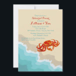 Krabbe auf der Ladeneinladung Einladung<br><div class="desc">Eine rote Krabbe krabbelt am Rand des Surfbretts in dieser reizvollen Einladung. Perfekt für jede Sommerfeier. Die Karte lässt sich leicht mit Ihren Formulierungen, Schriftart, Schriftart, Papierform und sechs Papiertypen anpassen. Nicht genau das, was Sie suchen? Alle unsere Produkte können auf Ihre Bedürfnisse zugeschnitten werden, ohne Aufpreis. Kontaktieren Sie uns...</div>