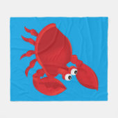 Krabbe aus Cartoon Fleecedecke (Vorderseite (Horizontal))