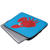 Krabbe aus Cartoon Laptopschutzhülle (Vorne Knopf)