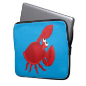 Krabbe aus Cartoon Laptopschutzhülle (Vorderseite Links)