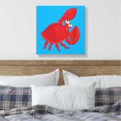 Krabbe aus Cartoon Leinwanddruck (Insitu (Schlafzimmer))