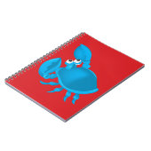 Krabbe aus Cartoon Notizblock (Linke Seite)