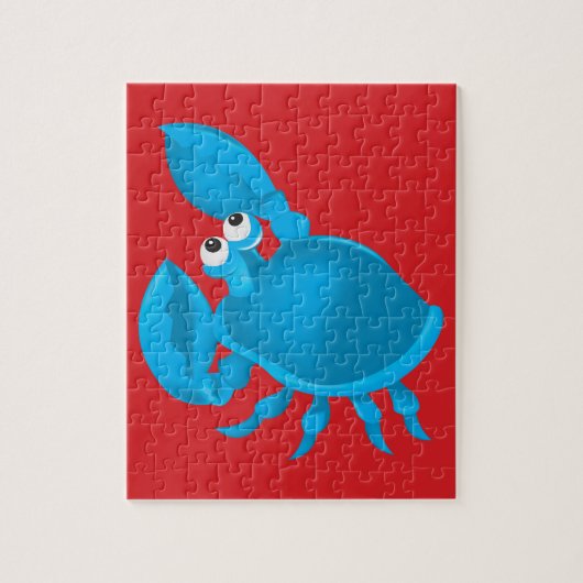 Krabbe aus Cartoon Puzzle (Vertikal)