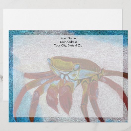 Krabbe Briefbogen (Vorne/Hinten)