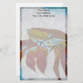 Krabbe Briefpapier (Vorne/Hinten)