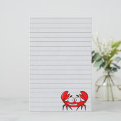 Krabbe Briefpapier (Stehend Vorderseite)