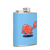 Krabbe, die das Labor betreibt Flachmann (Rechts)