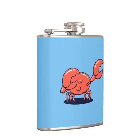 Krabbe, die das Labor betreibt Flachmann (Rechts)