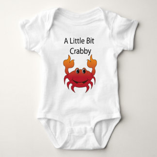 Krabbe "ein wenig mürrisch " baby strampler
