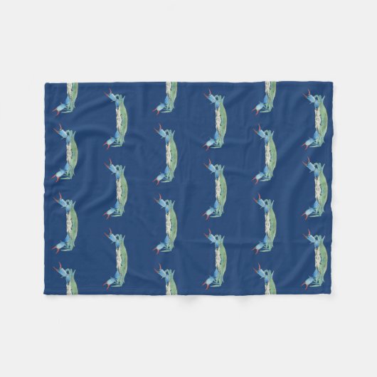 Krabbe Fleecedecke (Vorderseite (Horizontal))