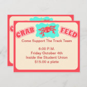 Krabbe füttern einladen einladung (Vorne/Hinten)