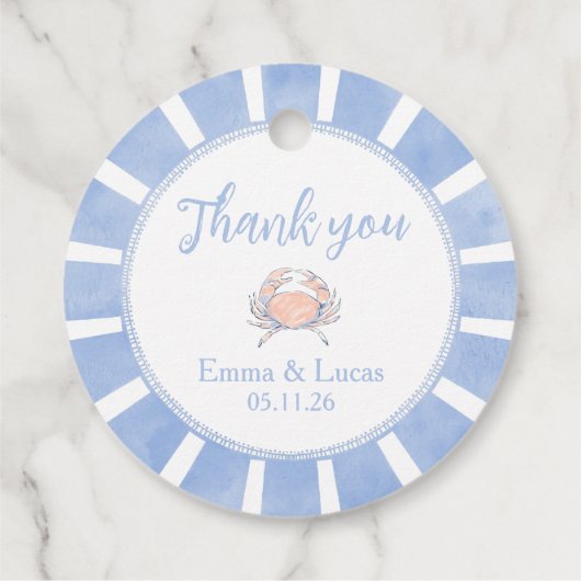 Krabbe Geschenkanhänger (Rückseite)