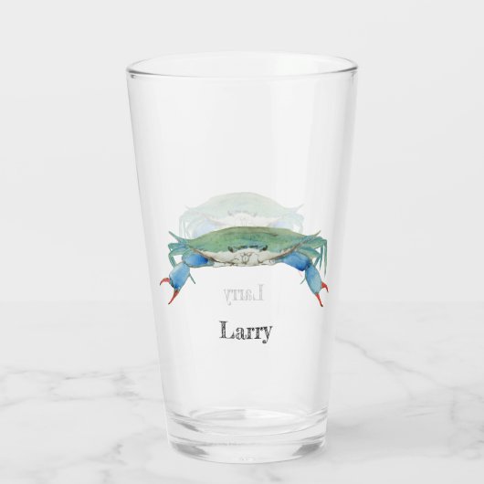 Krabbe Glas (Rückseite)