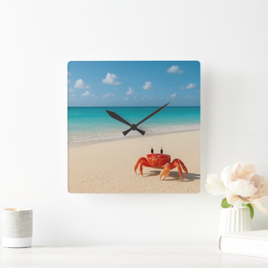 Krabbe im Fokus - Uhr (Zuhause)