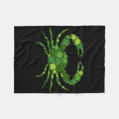 Krabbe Irisches Glück Grün Shamrock Kleeblatt - St Fleecedecke (Vorderseite (Horizontal))