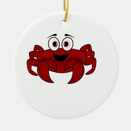 Krabbe Keramik Ornament (Vorne)