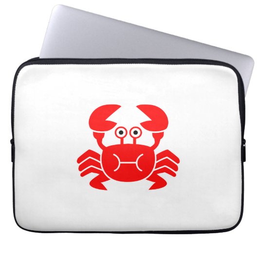 Krabbe Laptopschutzhülle (Vorderseite)