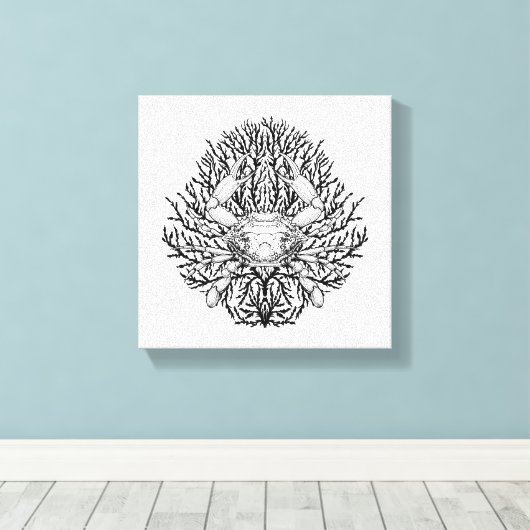 Krabbe Leinwanddruck (Insitu (Holzboden))