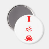 Krabbe Magnet (Vorderseite/Rückseite)