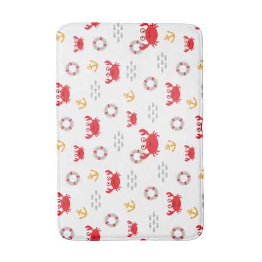 Krabbe mit Lifebuoy Badematte (Vorderseite Vertikal)