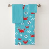 Krabbe mit Lifebuoy Badhandtuch Set (Insitu)