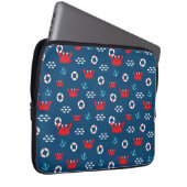 Krabbe mit Lifebuoy Laptopschutzhülle (Vorne Rechts)
