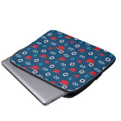 Krabbe mit Lifebuoy Laptopschutzhülle (Vorne Knopf)