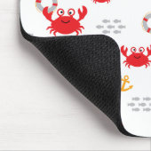 Krabbe mit Lifebuoy Mousepad (Ecke)