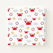 Krabbe mit Lifebuoy Notizblock (Rückseite)