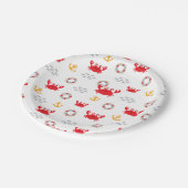 Krabbe mit Lifebuoy Pappteller (Schrägansicht)