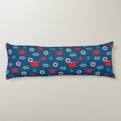 Krabbe mit Lifebuoy Seitenschläferkissen (Rückseite)