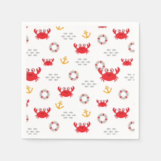 Krabbe mit Lifebuoy Serviette (Vorderseite)