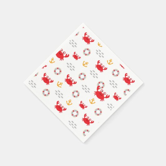 Krabbe mit Lifebuoy Serviette (Ecke)