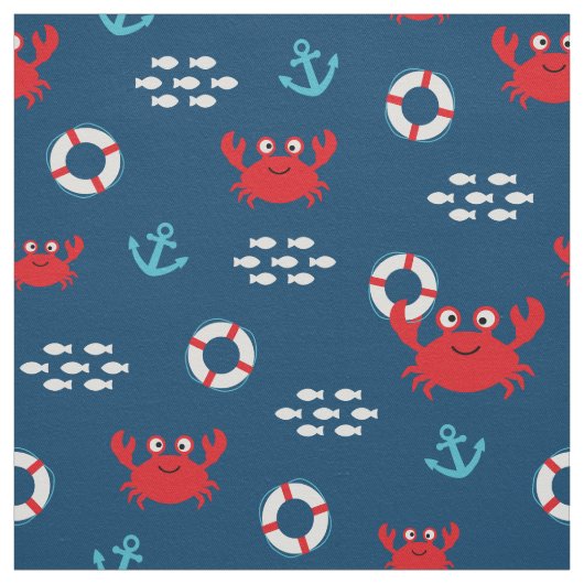 Krabbe mit Lifebuoy Stoff (Muster)