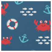 Krabbe mit Lifebuoy Stoff (Nahaufnahme)