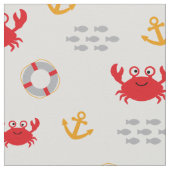 Krabbe mit Lifebuoy Stoff (Nahaufnahme)