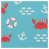 Krabbe mit Lifebuoy Stoff (Nahaufnahme)