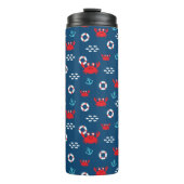 Krabbe mit Lifebuoy Thermosbecher (Vorderseite)