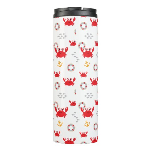 Krabbe mit Lifebuoy Thermosbecher (Rückseite)