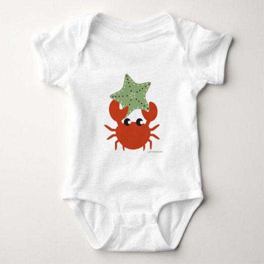 Krabbe mit Starfish Shirt (Vorderseite)