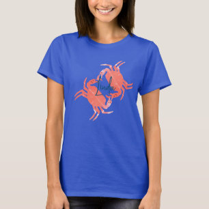 Krabbe Ozean Strand Meer Kreatur  T-Shirt