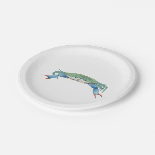 Krabbe Pappteller (Schrägansicht)