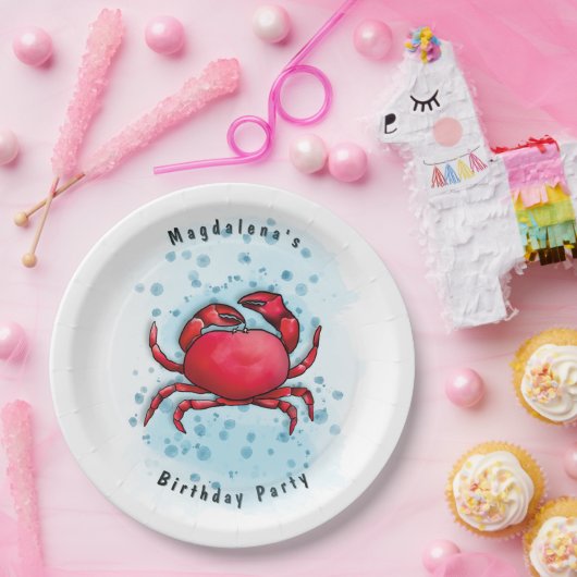 Krabbe-Party Pappteller (Party)