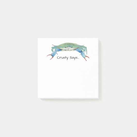 Krabbe Post-it Klebezettel (Vorderseite)
