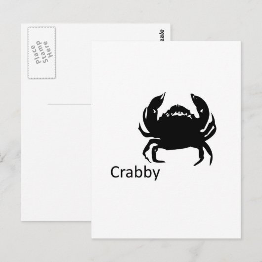 Krabbe Postkarte (Vorne/Hinten)