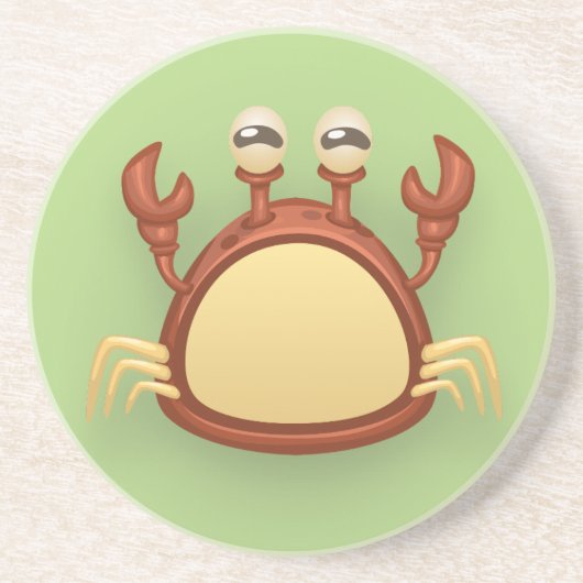 Krabbe Sandstein Untersetzer (Vorne)