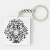 Krabbe Schlüsselanhänger (Rückseite)