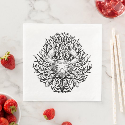 Krabbe Serviette (Beispiel)