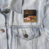 Krabbe und rote Meeräsche Button (Beispiel)